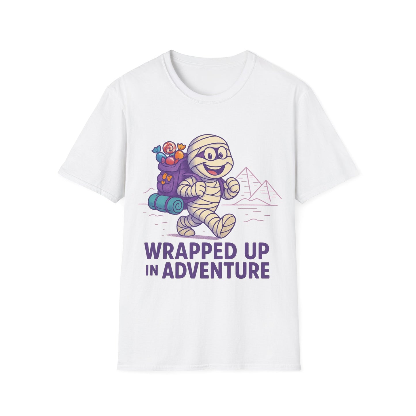 Mummy with a backpack