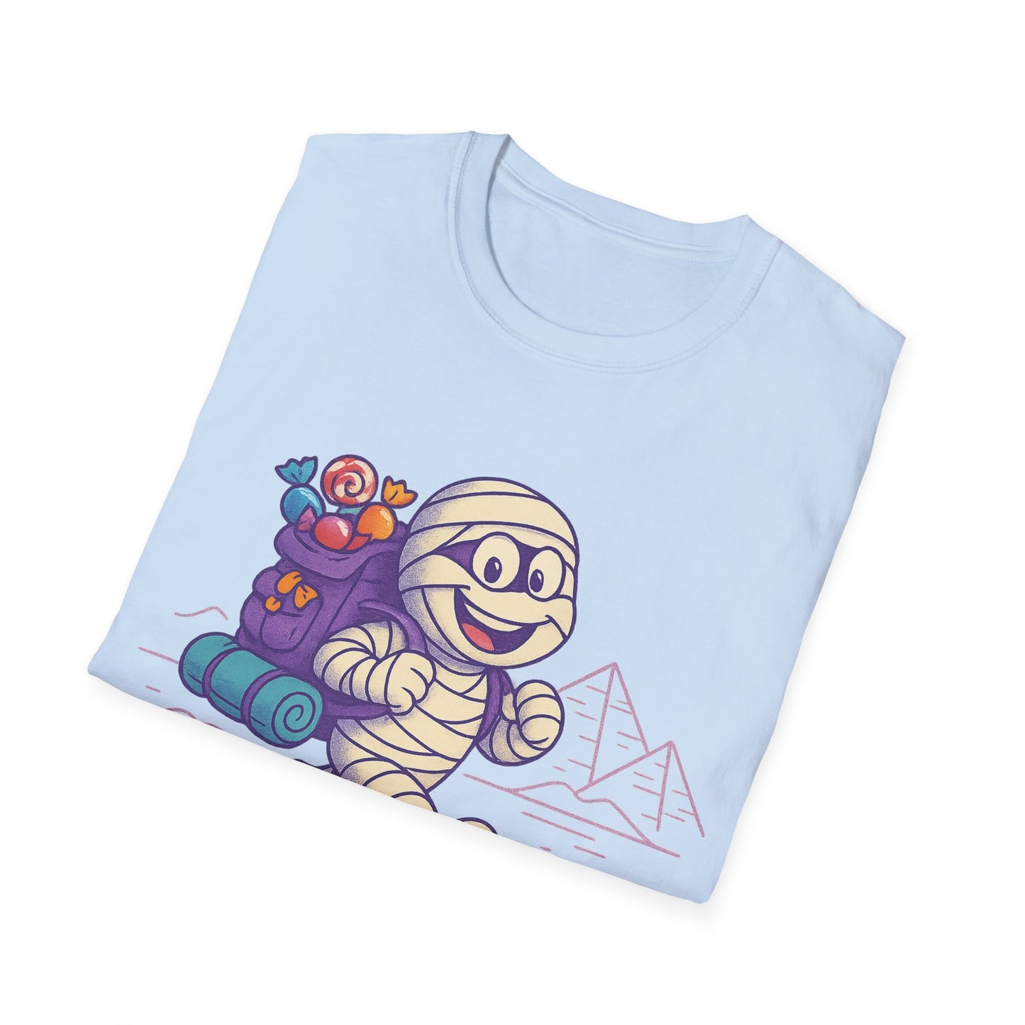 Mummy with a backpack