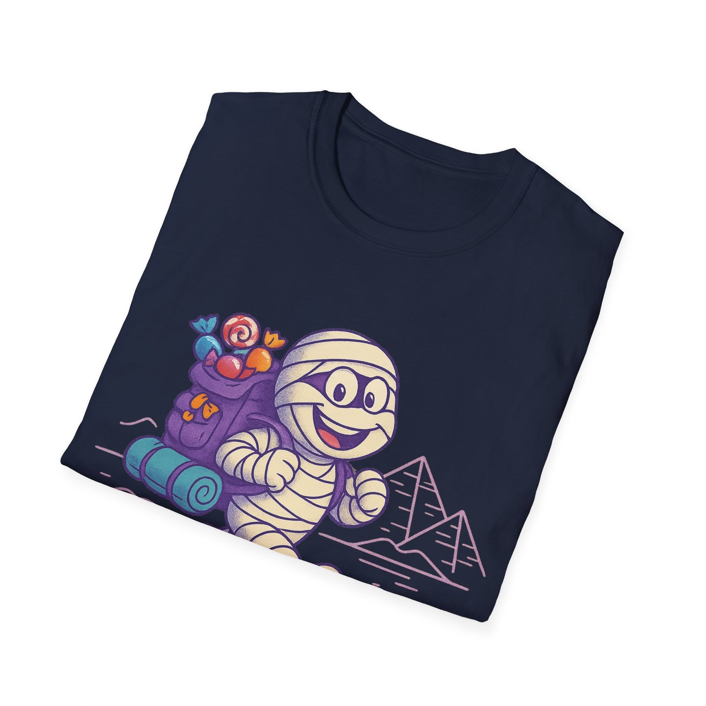 Mummy with a backpack