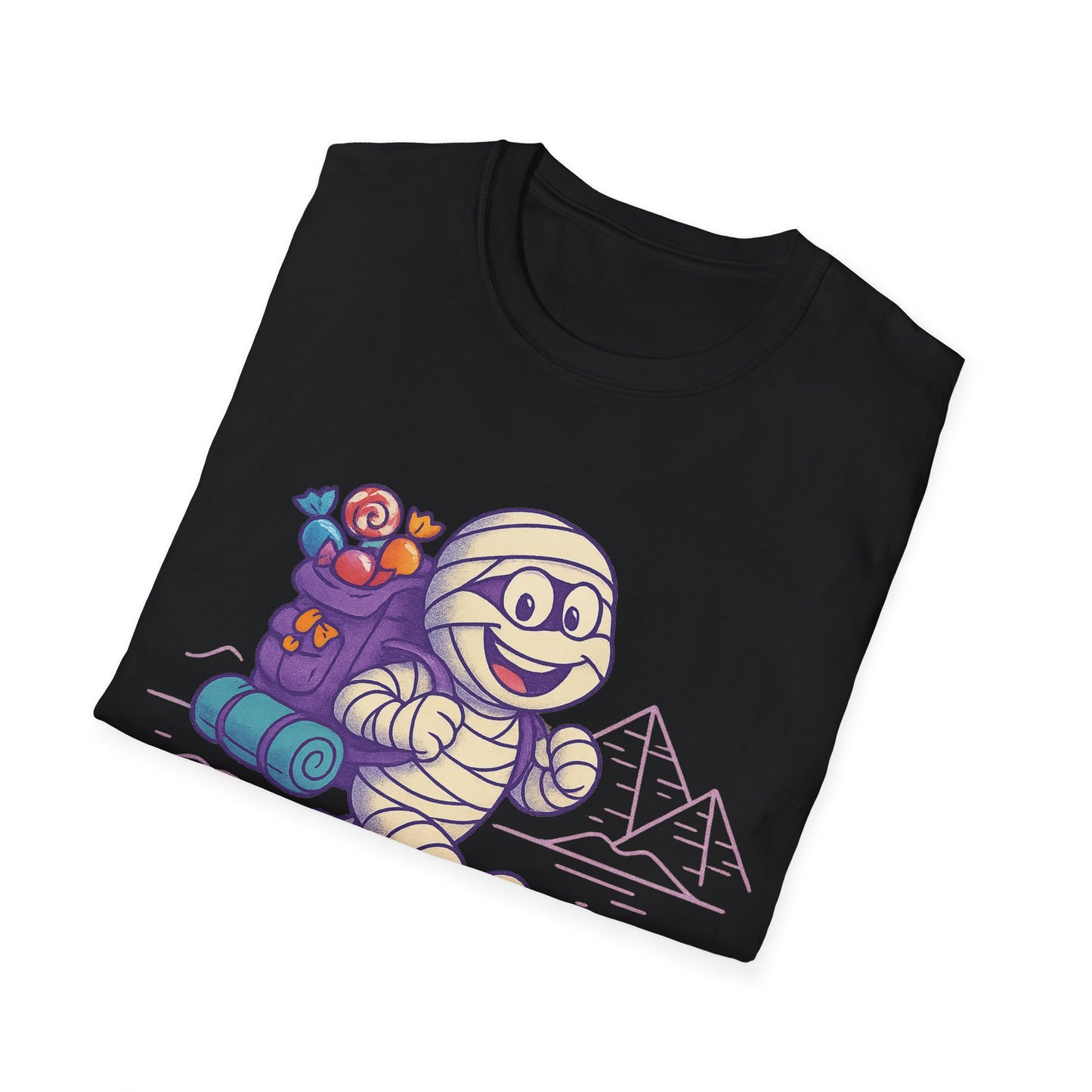 Mummy with a backpack