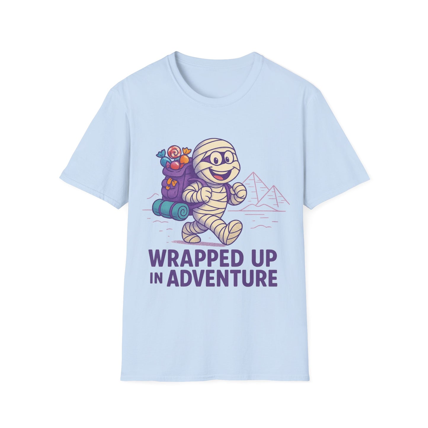 Mummy with a backpack