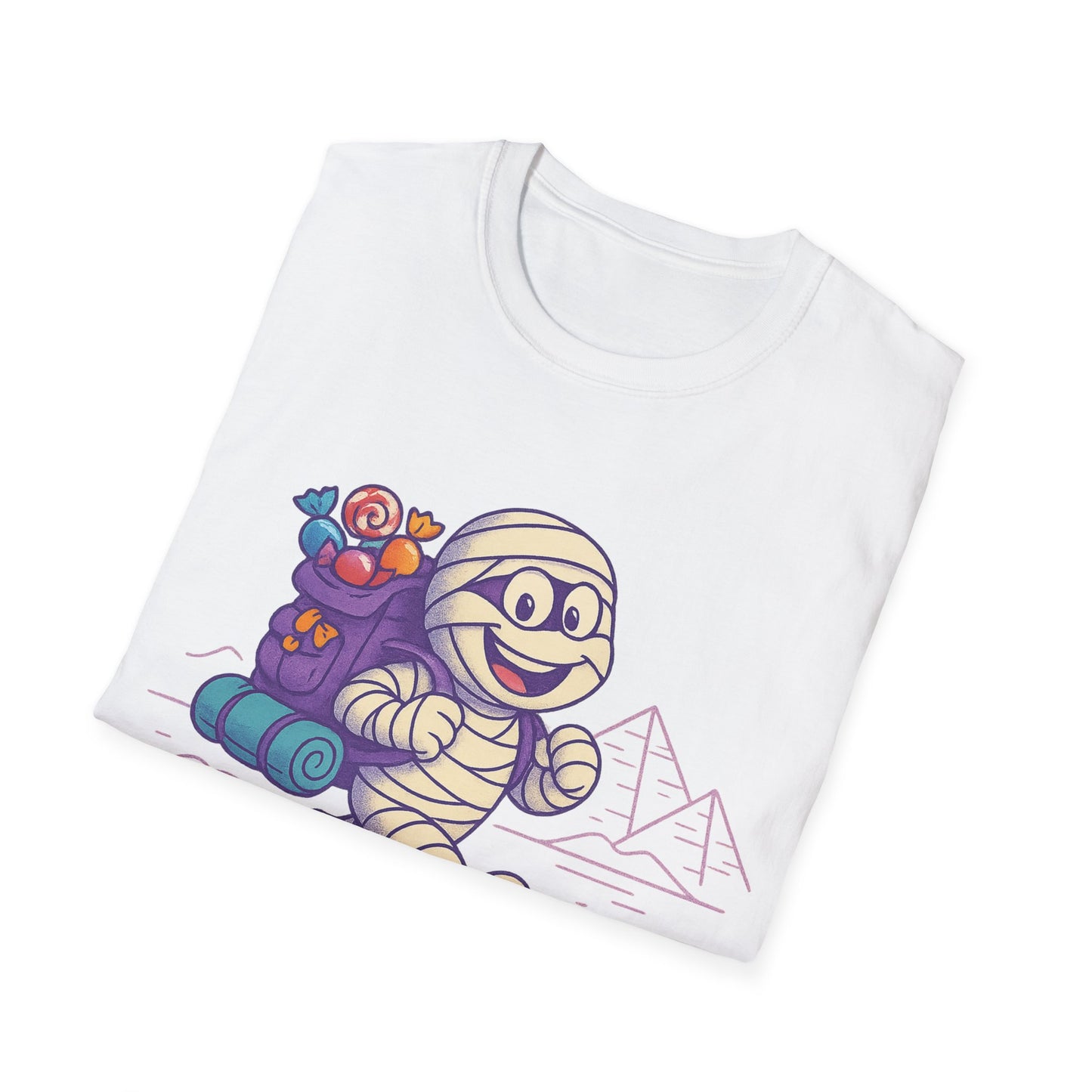 Mummy with a backpack
