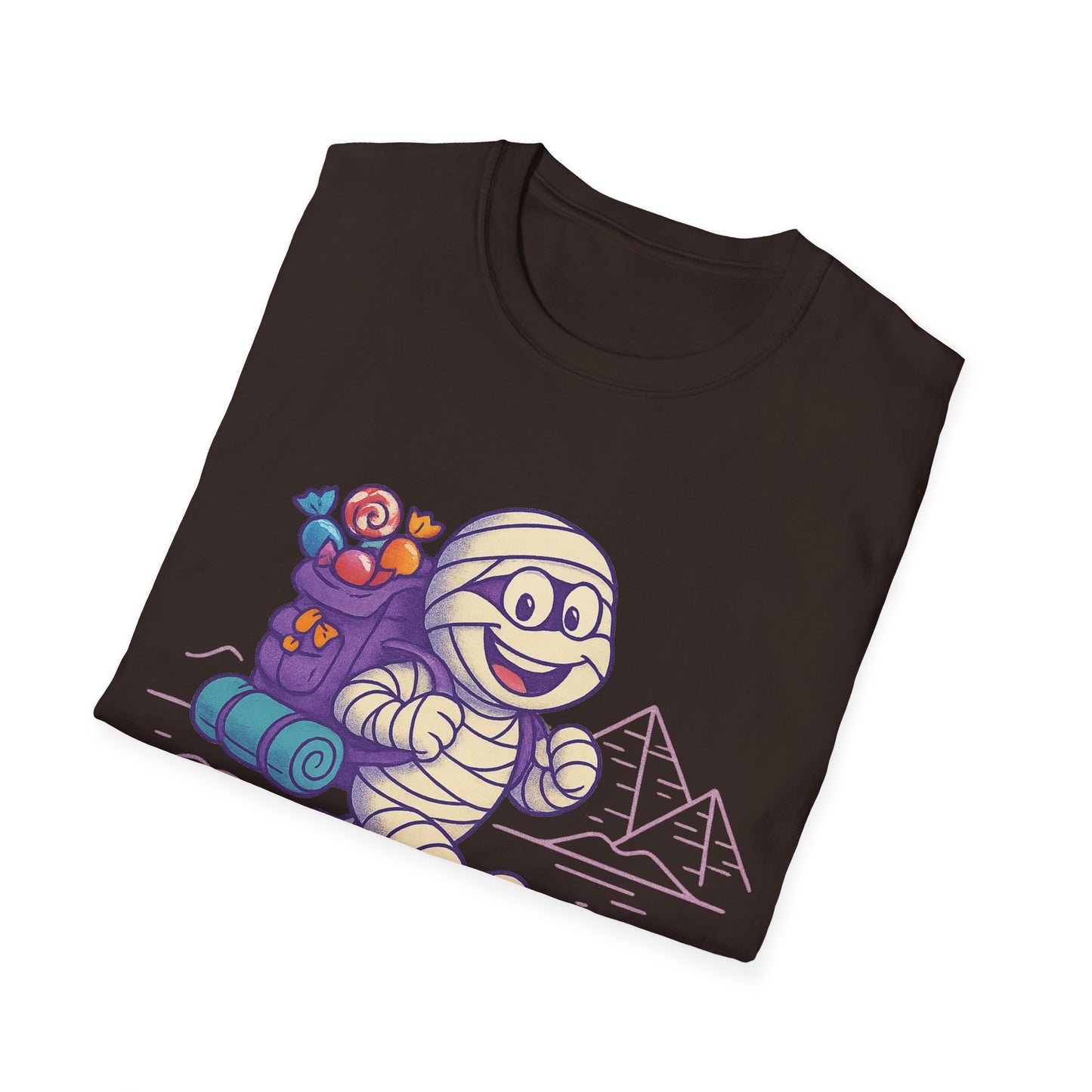 Mummy with a backpack