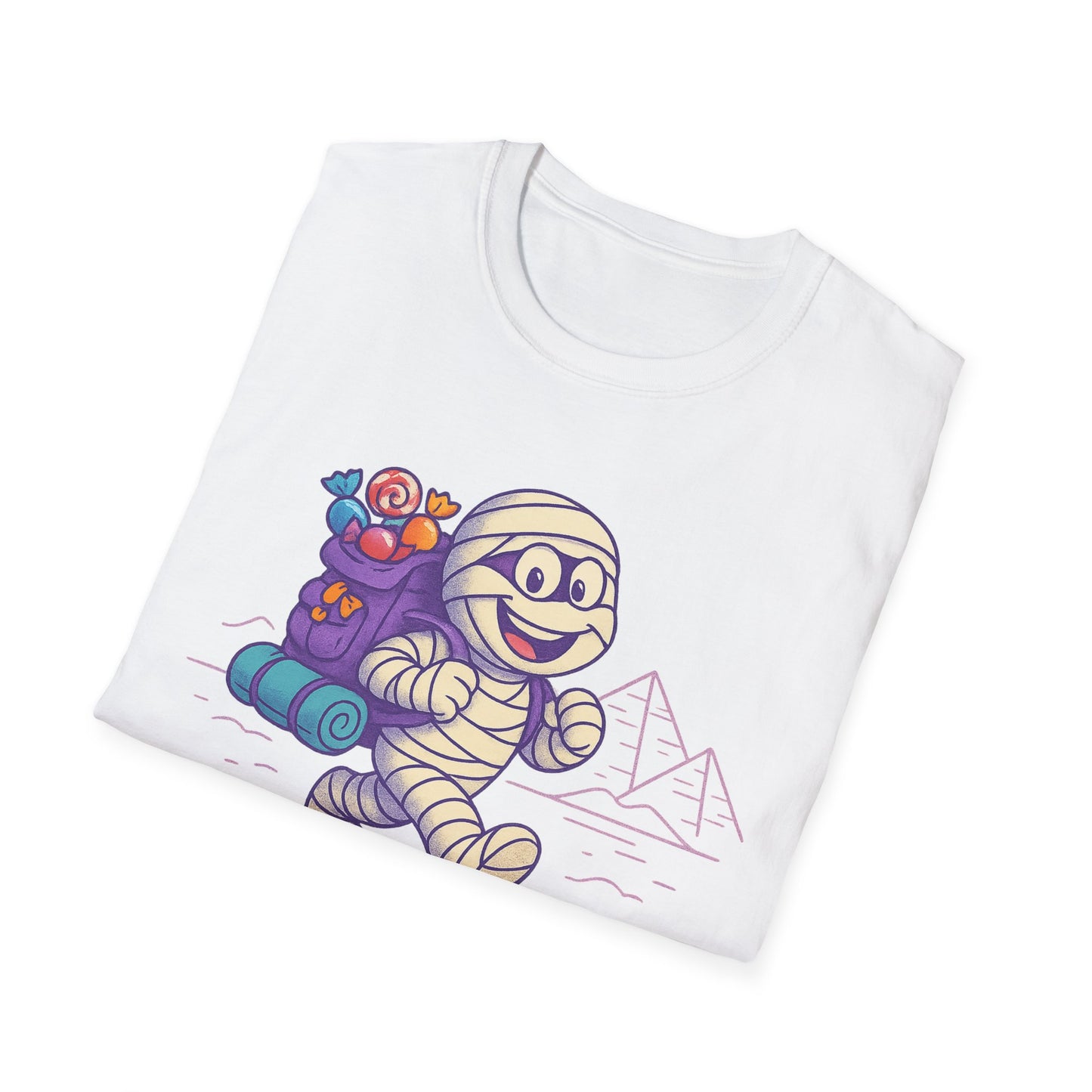 Mummy with a backpack