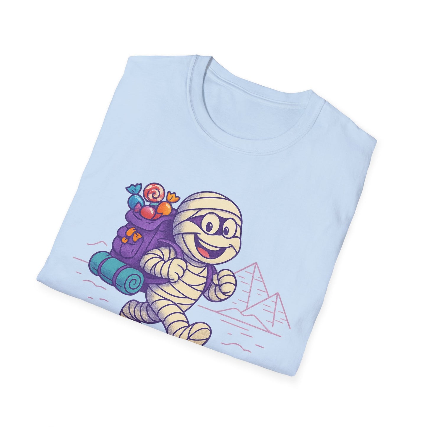 Mummy with a backpack