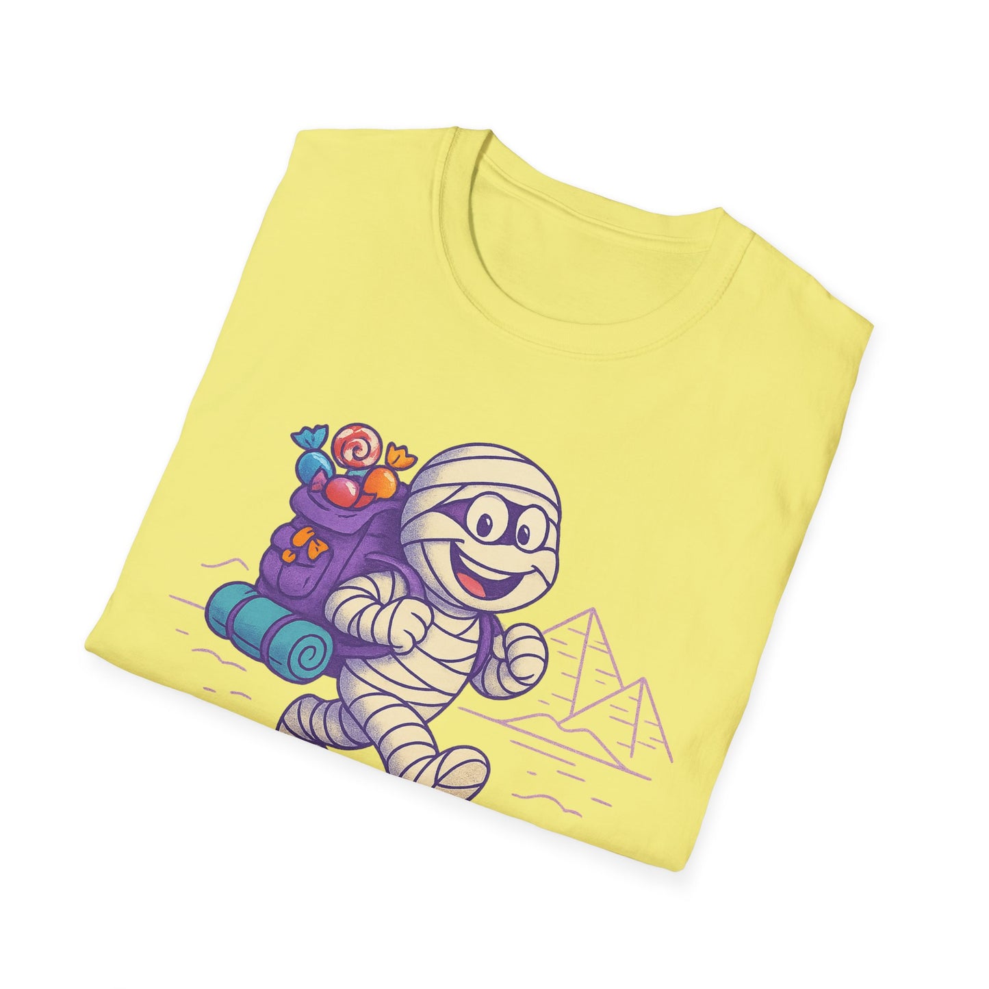 Mummy with a backpack