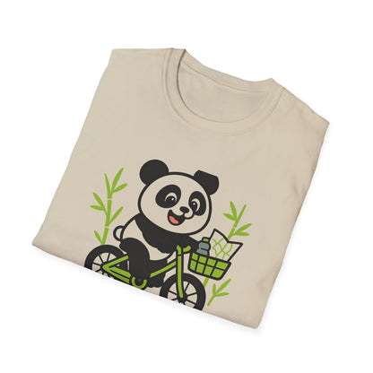 Panda on a bike