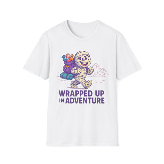 Mummy with a backpack