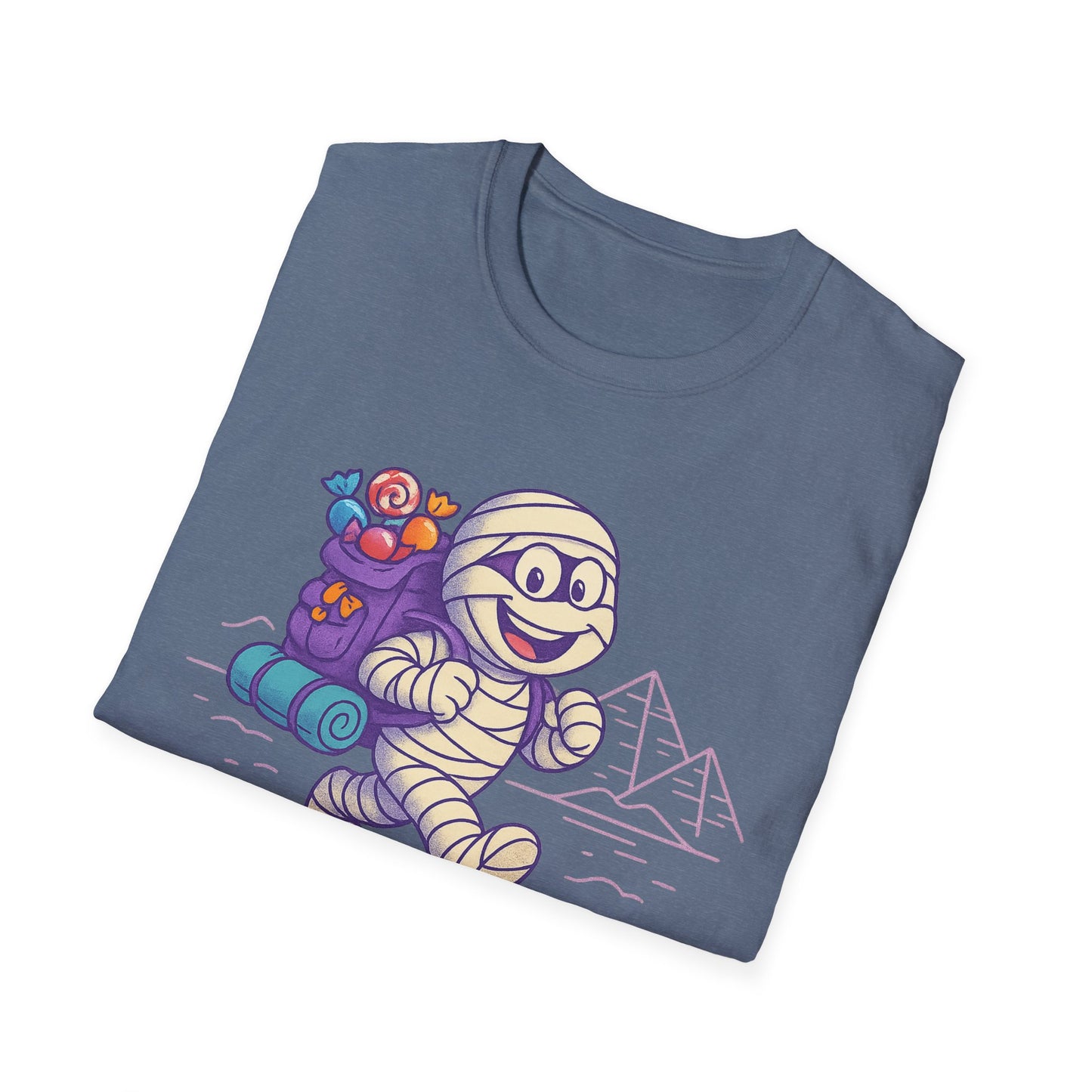 Mummy with a backpack