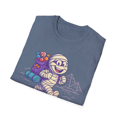 Mummy with a backpack