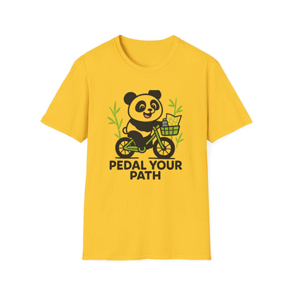 Panda on a bike