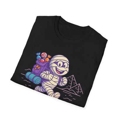 Mummy with a backpack