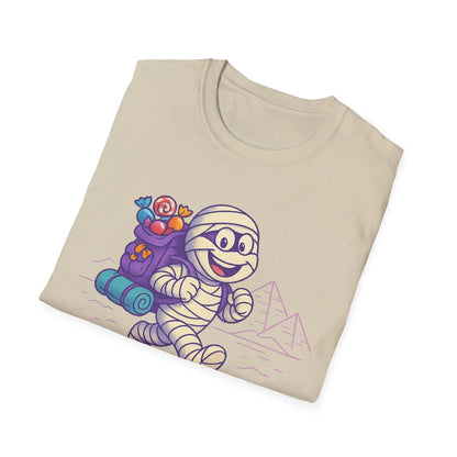 Mummy with a backpack