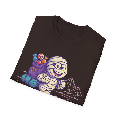 Mummy with a backpack