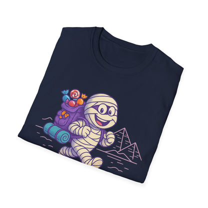 Mummy with a backpack