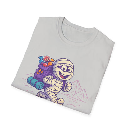 Mummy with a backpack